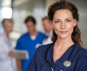 Female doctor smiling